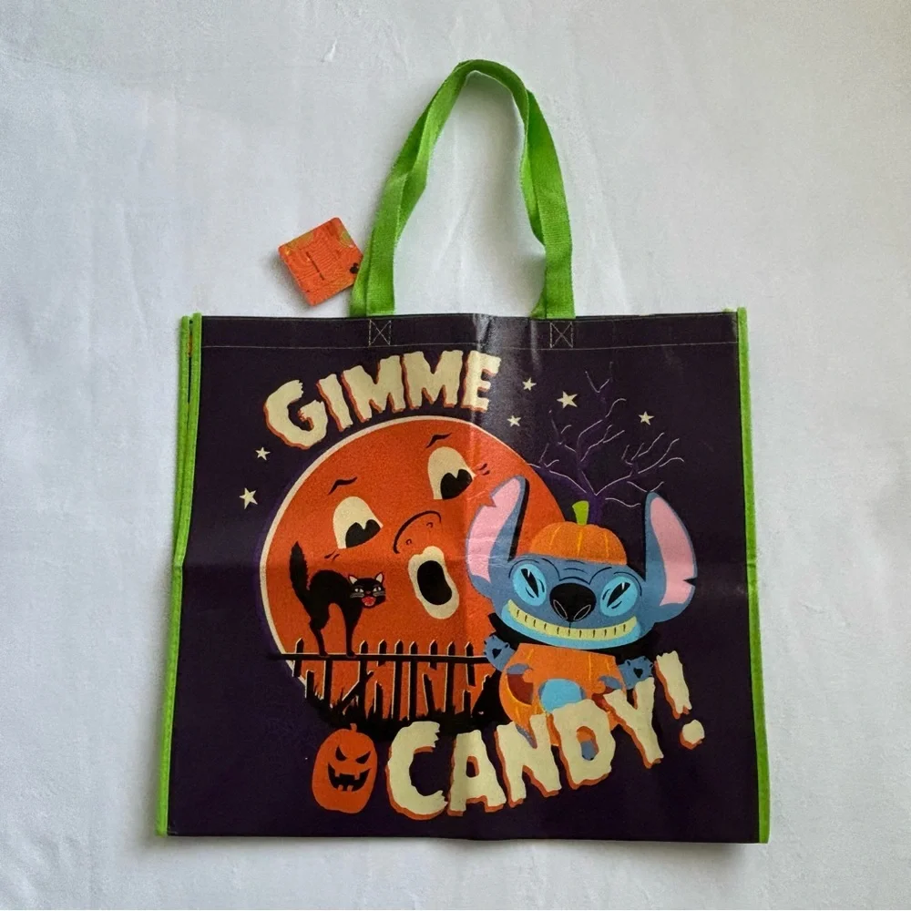Disney Stitch Reusable Halloween Trick Or Treat Bag Gimme Candy NWT
